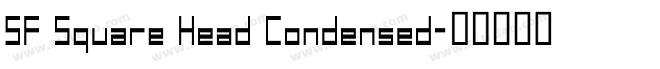 SF Square Head Condensed字体转换